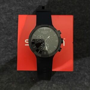 Swatch BIG BOLD Checkpoint Chronograph Watch Black
